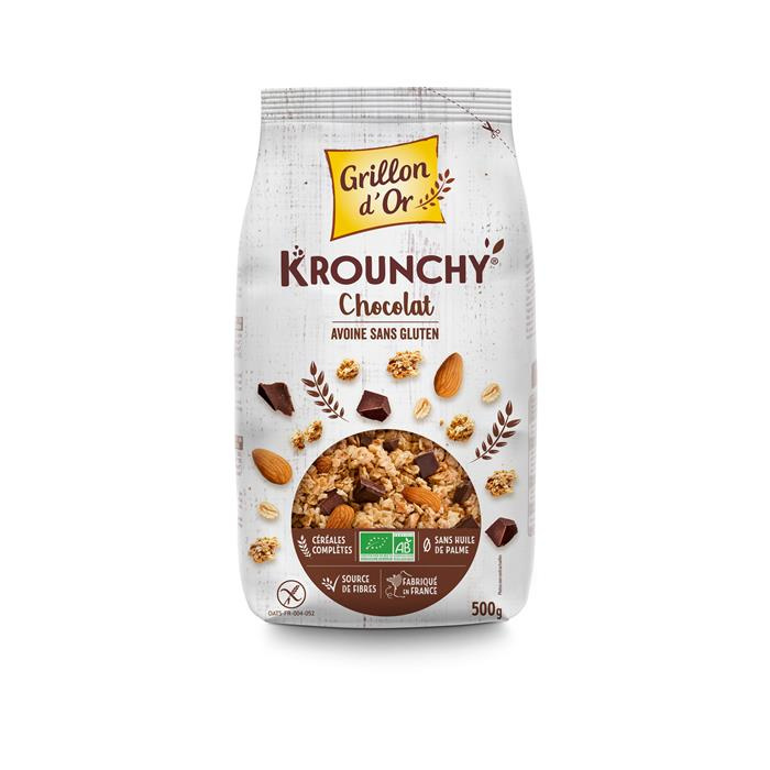 Krounchy choco avoine Bio* 500 g Krounchy choco avoine Bio* 500 g