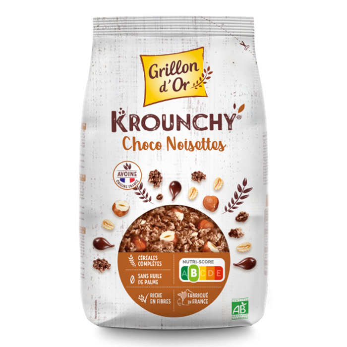 Krounchy choco noisettes bio* 1 kg