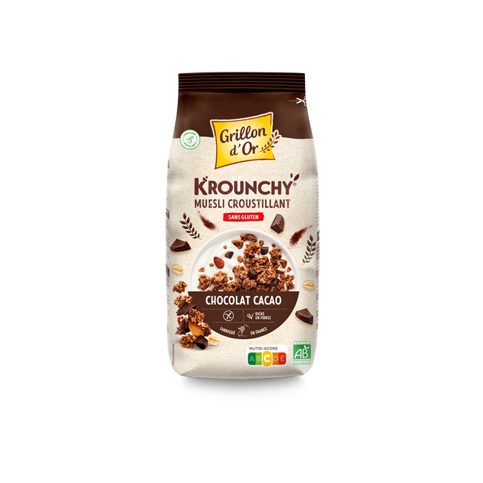 Krounchy chocolat cacao sans gluten 500 g Krounchy chocolat cacao sans gluten 500 g