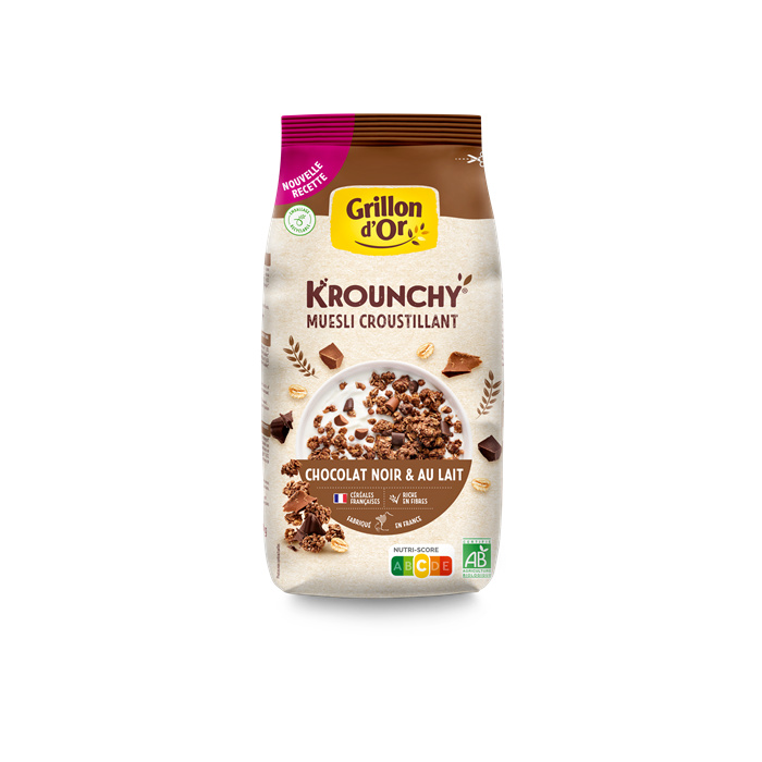 Krounchy chocolat noir et au lait bio* 500 g Krounchy chocolat noir et au lait bio* 500 g