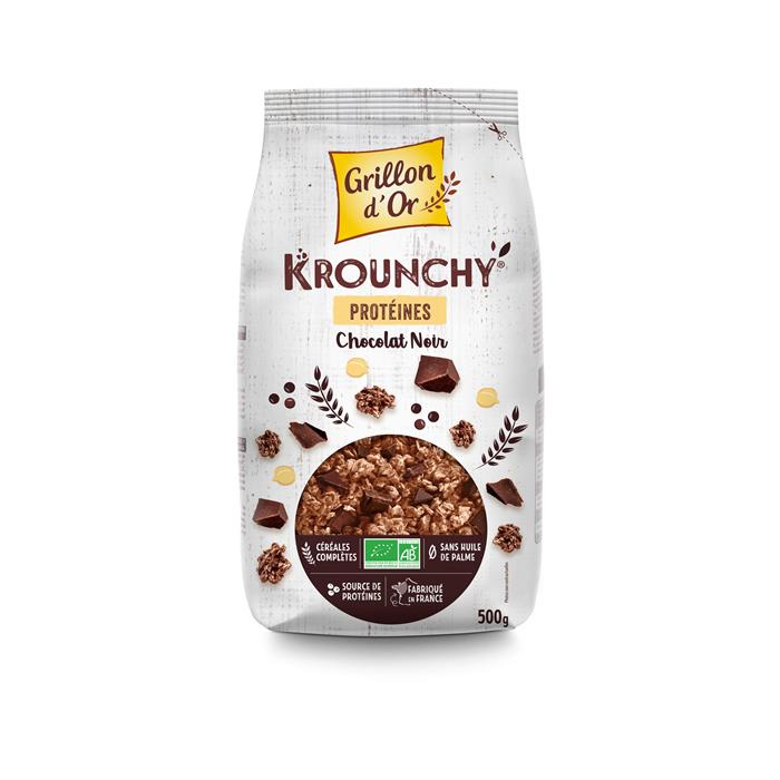 Krounchy chocolat protéines bio* 500 g Krounchy chocolat protéines bio* 500 g