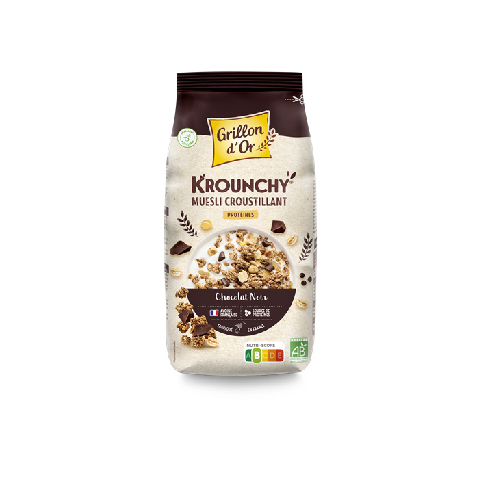 Krounchy chocolat protéines bio* 500 g