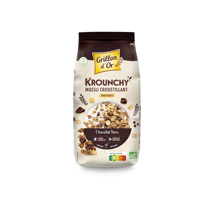 Krounchy chocolat protéines bio* 500 g Krounchy chocolat protéines bio* 500 g
