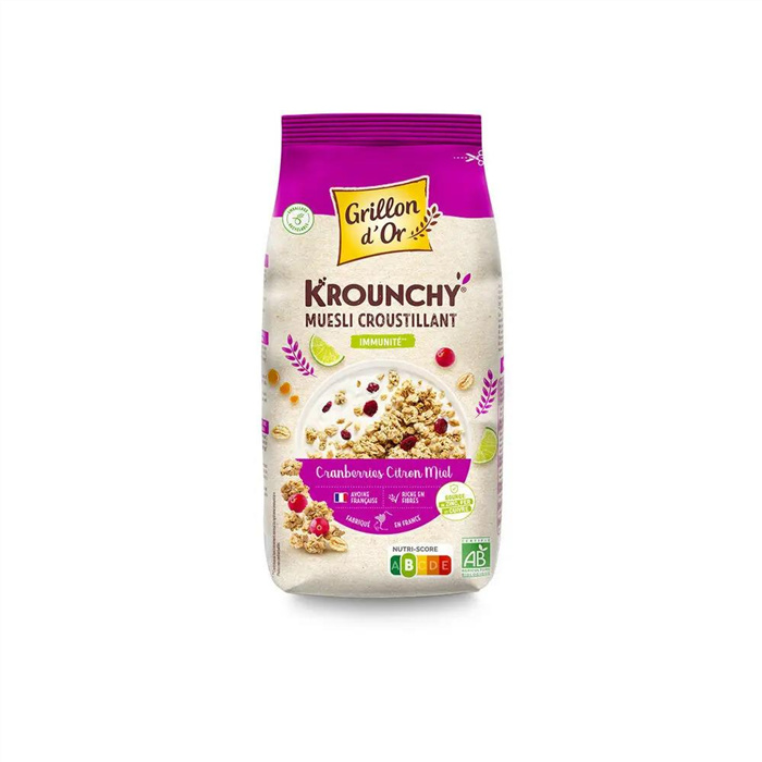 Krounchy cranberries citron miel 500 g Krounchy cranberries citron miel 500 g
