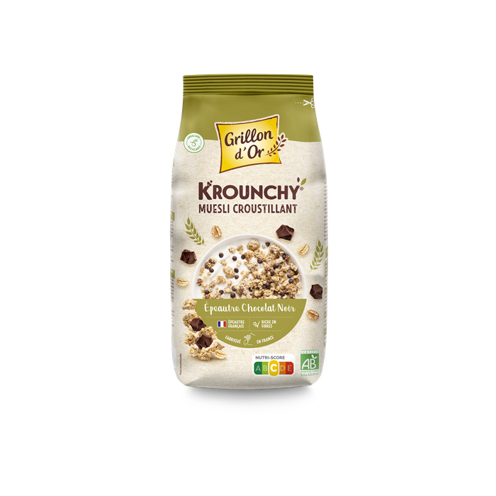 Krounchy épeautre choc. noir bio* 500 g Krounchy épeautre choc. noir bio* 500 g