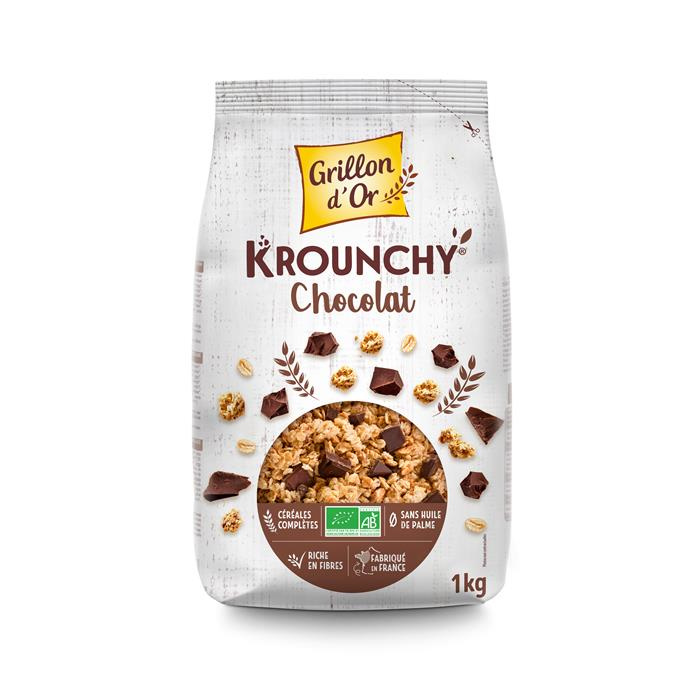 Krounchy familial chocolat bio* 1 kg Krounchy familial chocolat bio* 1 kg