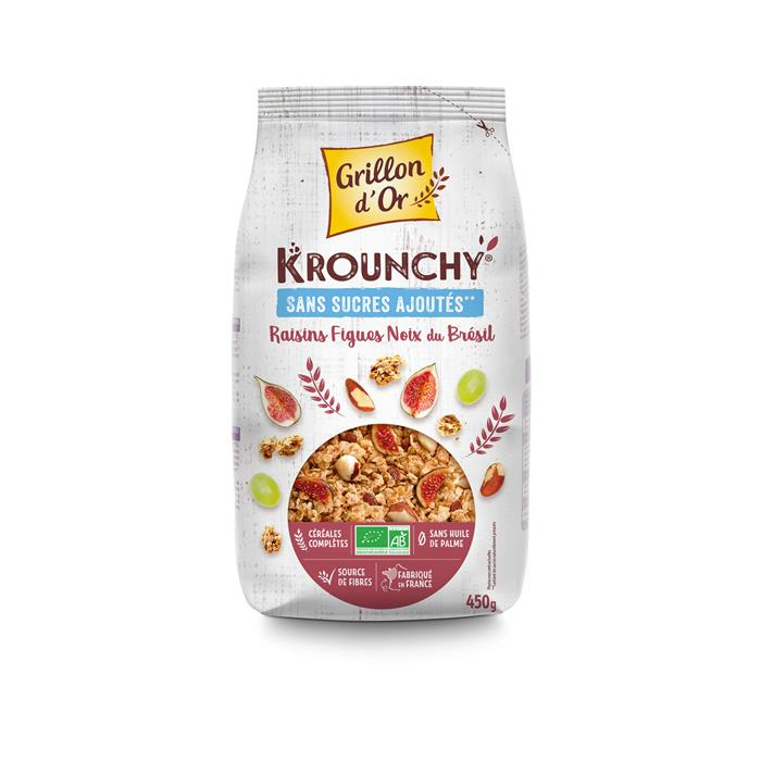 Krounchy figues raisins noix du Bresil bio* 450 g Krounchy figues raisins noix du Bresil bio* 450 g