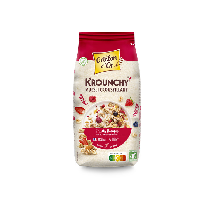 Krounchy fruits rouges bio* 500 g Krounchy fruits rouges bio* 500 g