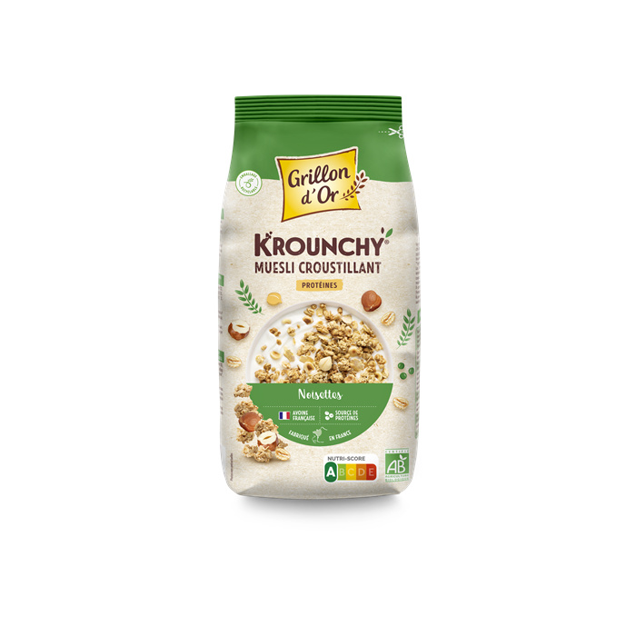 Krounchy hazelnoot proteine bio* 500 g