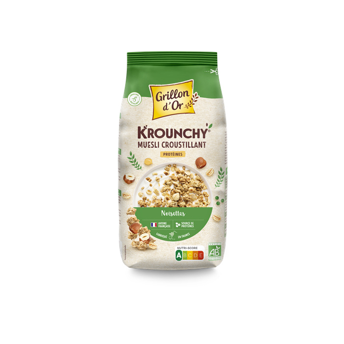 Krounchy hazelnoot proteine bio* 500 g Krounchy hazelnoot proteine bio* 500 g