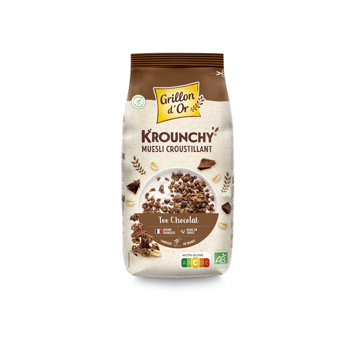 Krounchy too chocolat bio* 500 g
