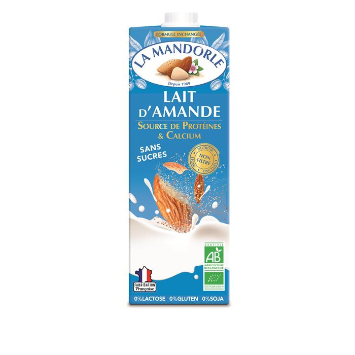 Lait amande  bio* 1 L