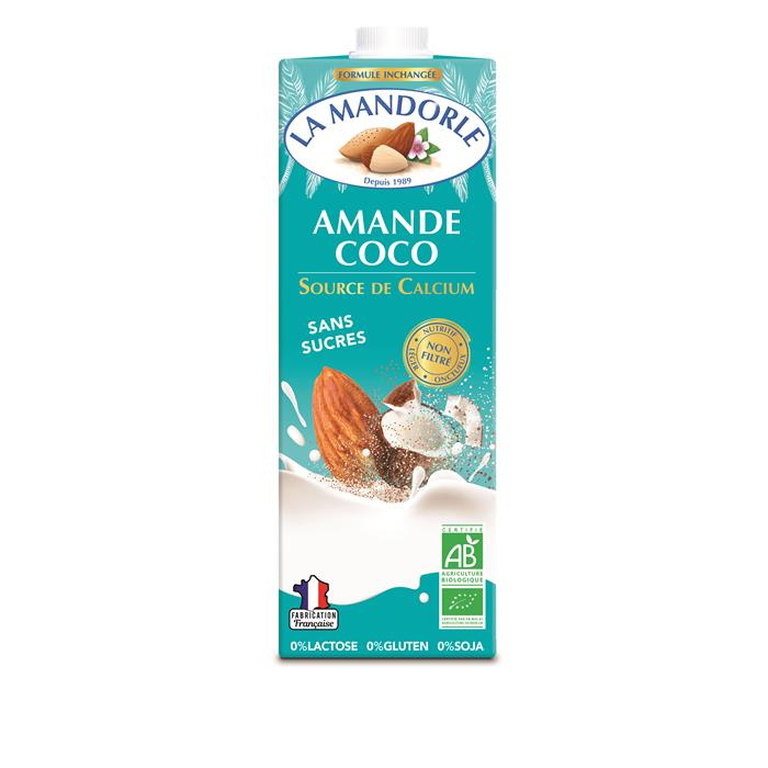 Lait amande & coco  bio* 1 L