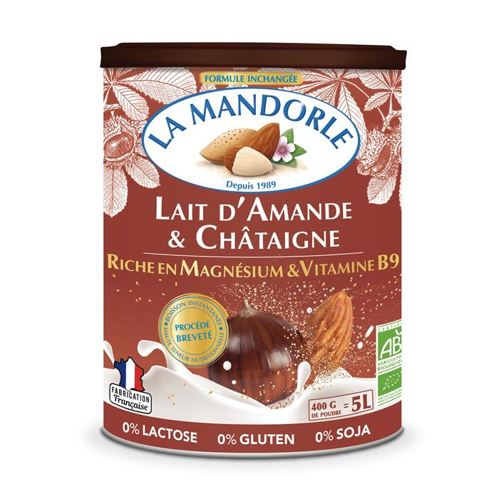 Lait d'amande & chataigne bio* 400 g Lait d'amande & chataigne bio* 400 g