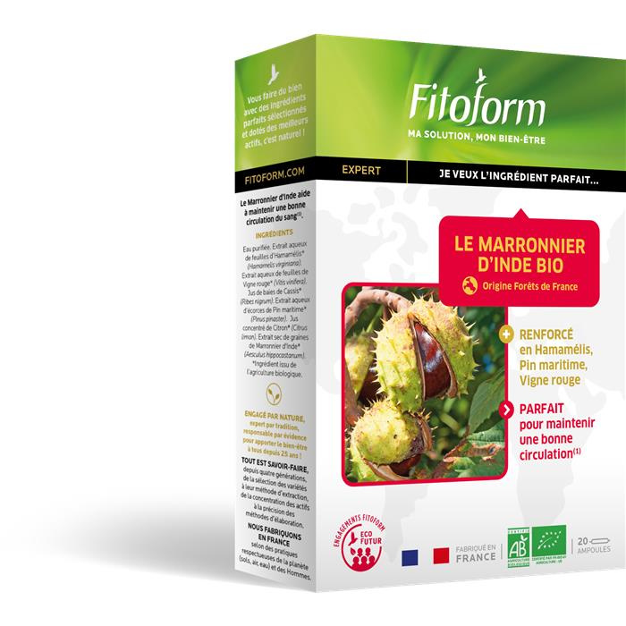 Le Marron d'Inde bio- De bio Paardenkastanje (Fluactif)* PL 440/201 20 amp. Le Marron d'Inde bio- De bio Paardenkastanje (Fluactif)* PL 440/201 20 amp.