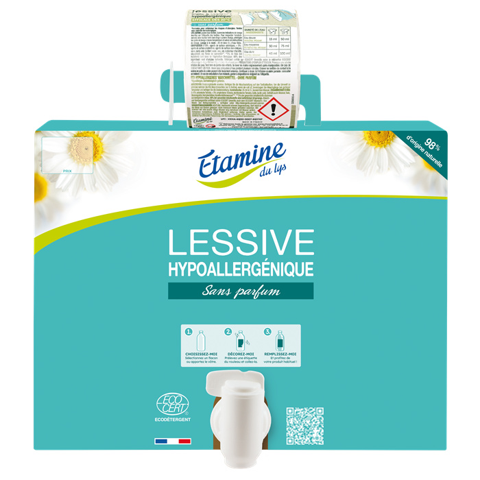 Lessive hypoallergenique sans parfum 20 kg Lessive hypoallergenique sans parfum 20 kg