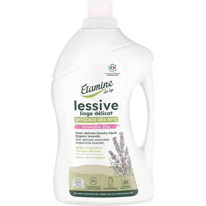Lessive Linge délicat lavandin bio* 1 L Lessive Linge délicat lavandin bio* 1 L