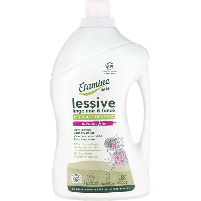Lessive linge noir & foncé pivoine bio* 1 L Lessive linge noir & foncé pivoine bio* 1 L