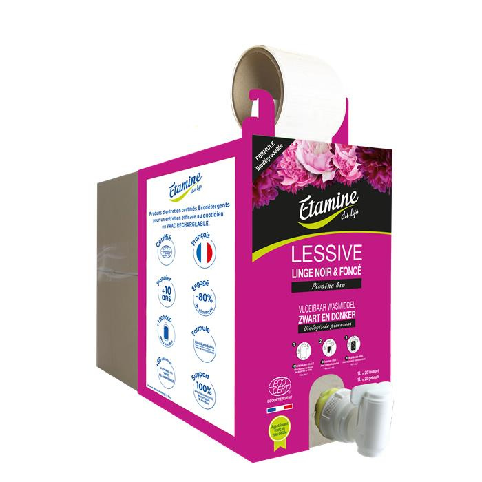 Lessive linge noir & foncé pivoine bio* 10 kg Lessive linge noir & foncé pivoine bio* 10 kg