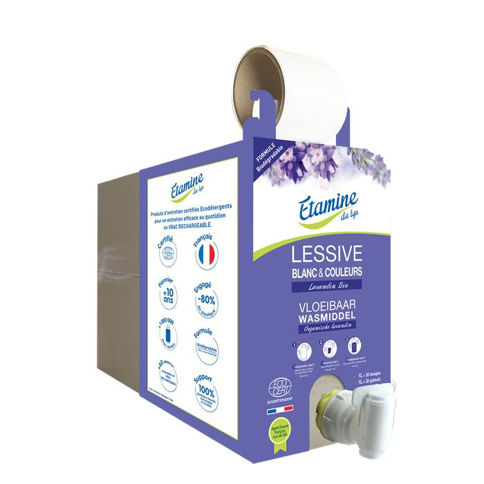 Lessive liquide blanc et couleurs Lavandin bio* 10 kg Lessive liquide blanc et couleurs Lavandin bio* 10 kg