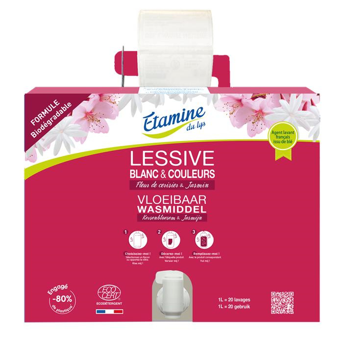 Lessive liquide fleur de cerisier-jasmin  20 kg 20 kg Lessive liquide fleur de cerisier-jasmin  20 kg 20 kg