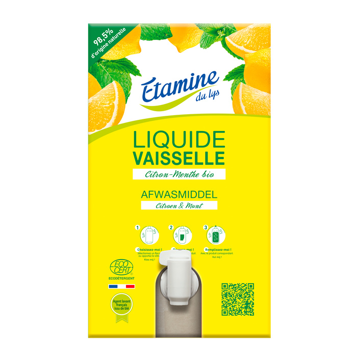Liquide vaisselle citron menthe 10 kg - casquette Liquide vaisselle citron menthe 10 kg - casquette