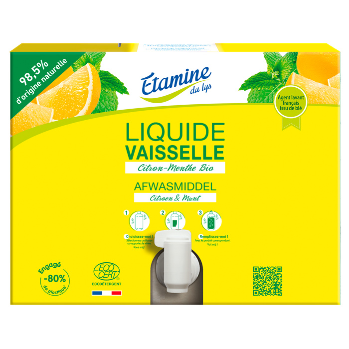 Liquide vaisselle citron menthe 20 kg - casquette Liquide vaisselle citron menthe 20 kg - casquette