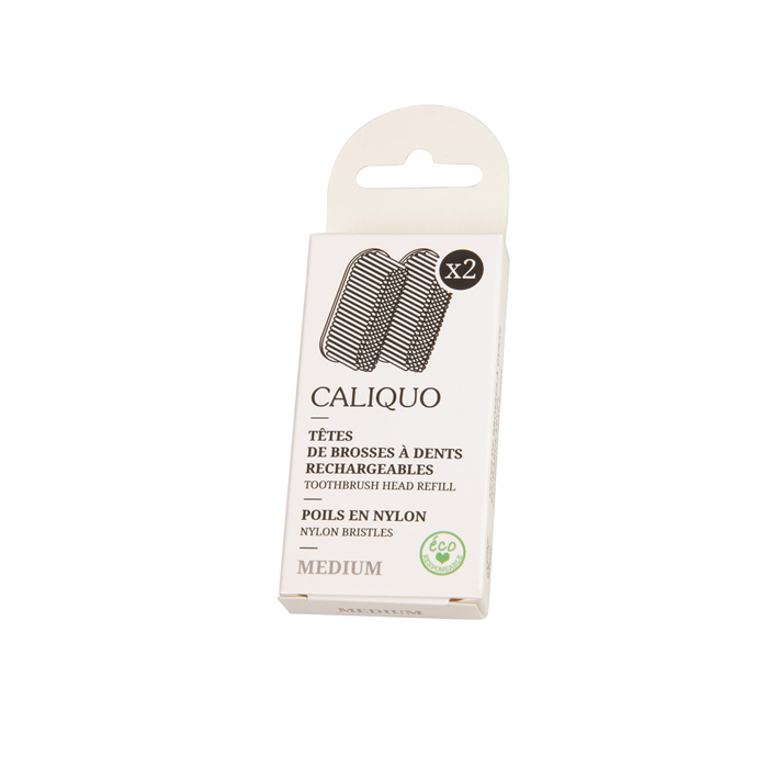 Lot de 2 recharges pour brosses à dents - medium Lot de 2 recharges pour brosses à dents - medium
