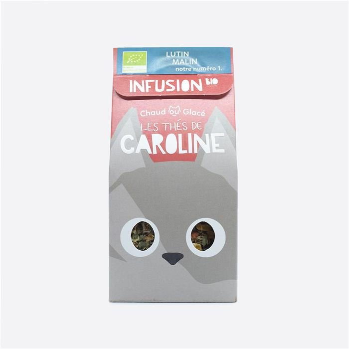 Lutin Malin bio* (rooibos, verveine, orange, murier, framboise, cassis) 50 g Lutin Malin bio* (rooibos, verveine, orange, murier, framboise, cassis) 50 g