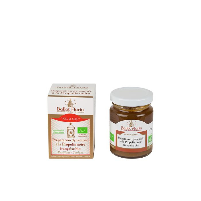 Miel de cure & propolis noire bio* 125 g Miel de cure & propolis noire bio* 125 g