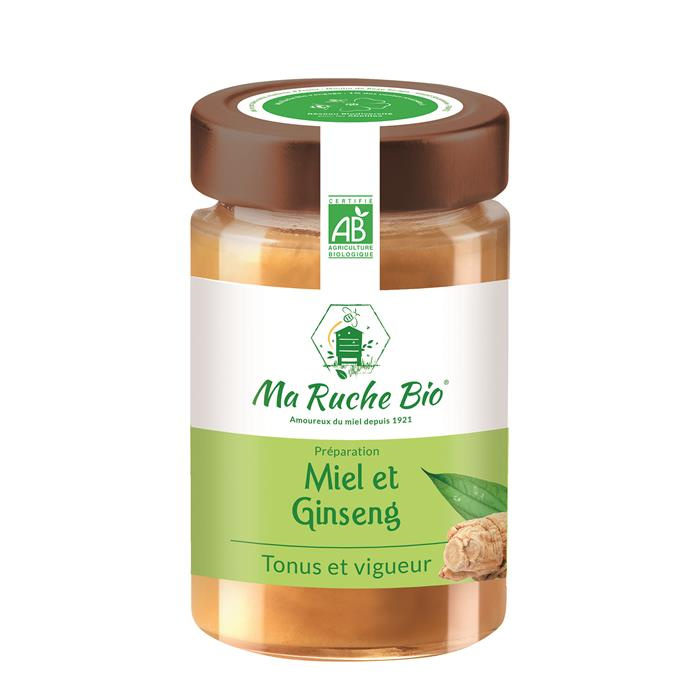 Miel et ginseng bio* 250 g Miel et ginseng bio* 250 g