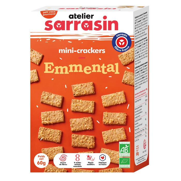 Mini Crackers emmental bio* 60 g