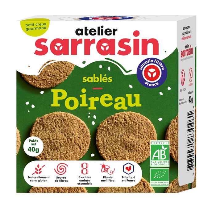 Mini pack Sablé au poireau S.G Bio* 40 g Mini pack Sablé au poireau S.G Bio* 40 g