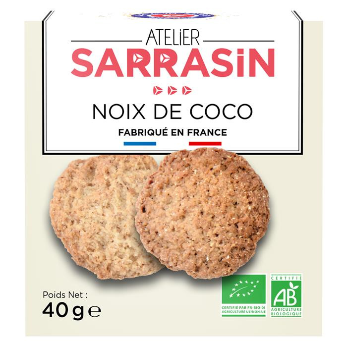 Mini pack Sablé noix de coco S.G. bio* 40 g Mini pack Sablé noix de coco S.G. bio* 40 g