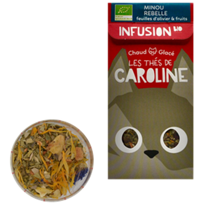 Minou Rebelle bio* (infusion fruitée aux oranges)) 50 g Minou Rebelle bio* (infusion fruitée aux oranges)) 50 g