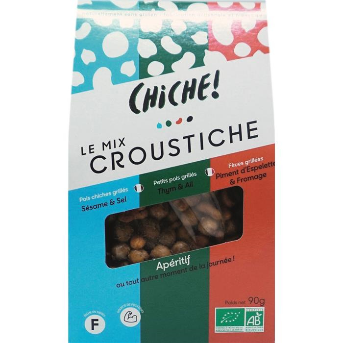 Mix pois chiche - petits pois - feves bio* 90 g Mix pois chiche - petits pois - feves bio* 90 g