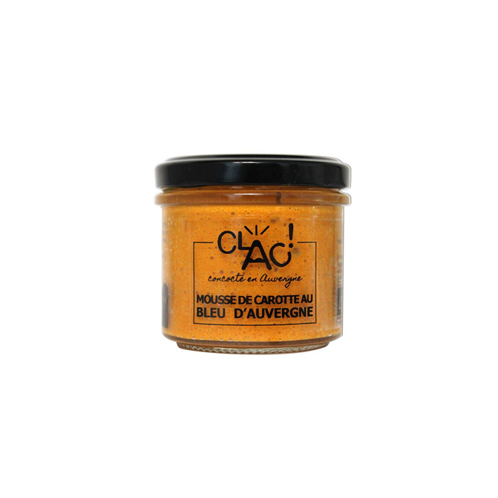 Mousse de carotte au bleu d'Auvergne bio* 100 g Mousse de carotte au bleu d'Auvergne bio* 100 g