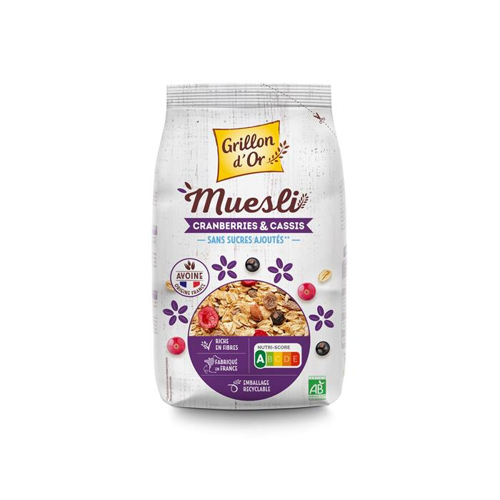 Muesli cranberries cassis 500 g Muesli cranberries cassis 500 g