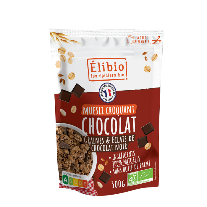 Muesli croquant chocolat 500 g Muesli croquant chocolat 500 g