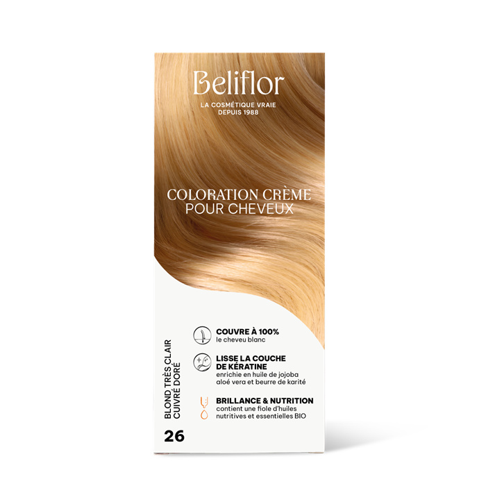 N°26 blond t.clair cuivre dore 135 ml N°26 blond t.clair cuivre dore 135 ml