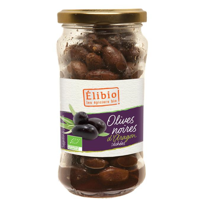 Olives noires d'aragon séchées Bio* 200 g Olives noires d'aragon séchées Bio* 200 g