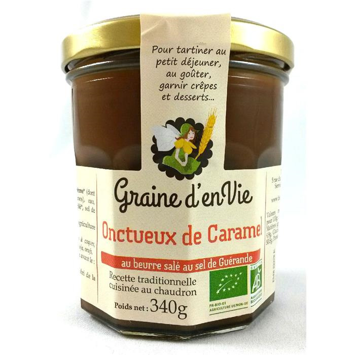 Onctueux caramel beurre salé bio * 340 g Onctueux caramel beurre salé bio * 340 g