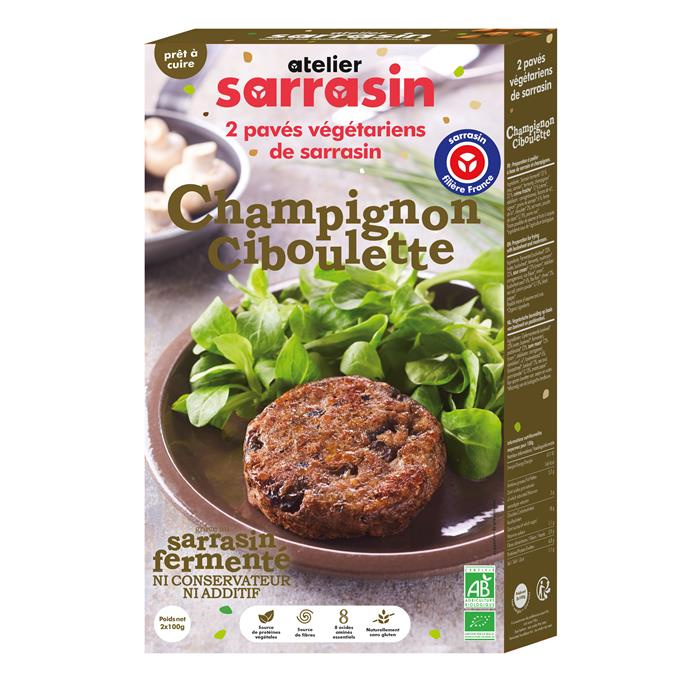 Paves de sarrasin cuisines champignon ciboulette bio* 200 g
