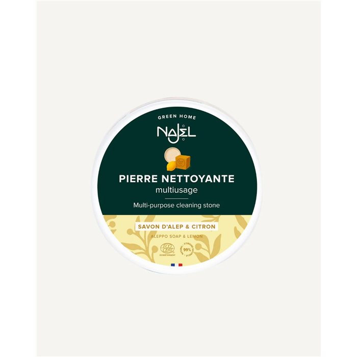 Pierre nettoyante au savon d'alep olive, laurier & citron Pierre nettoyante au savon d'alep olive, laurier & citron