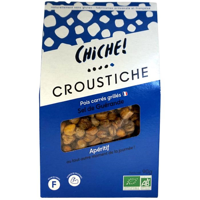Pois carres grilles au sel de guerande bio* 90 g Pois carres grilles au sel de guerande bio* 90 g