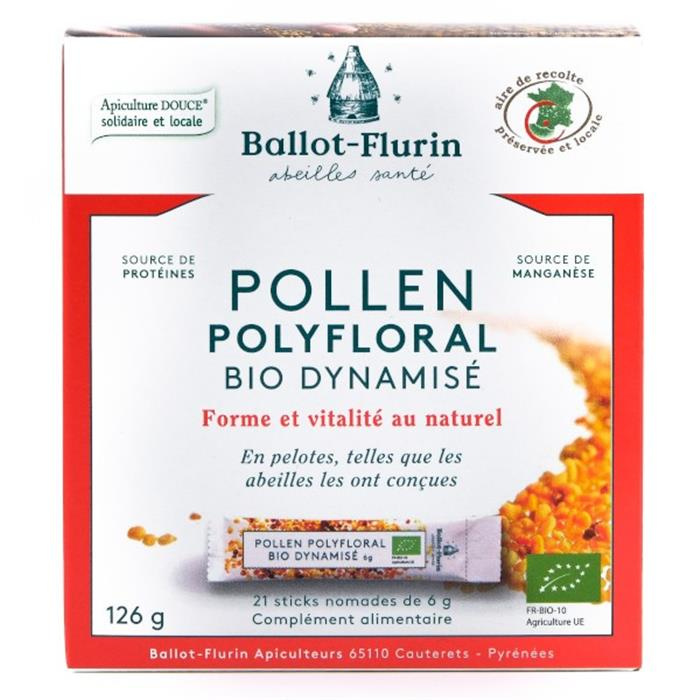 Pollen stick dynamisé bio* 21 x 6g Pollen stick dynamisé bio* 21 x 6g