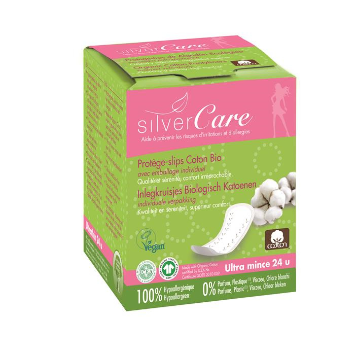 Protège-slip en coton bio - emballage individuel 24 u Protège-slip en coton bio - emballage individuel 24 u