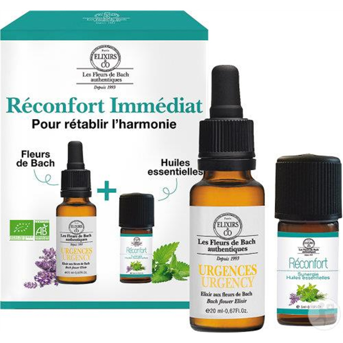 Réconfort Elixir Urgence + synergie réconfort 20 ml + 5 ml Réconfort Elixir Urgence + synergie réconfort 20 ml + 5 ml