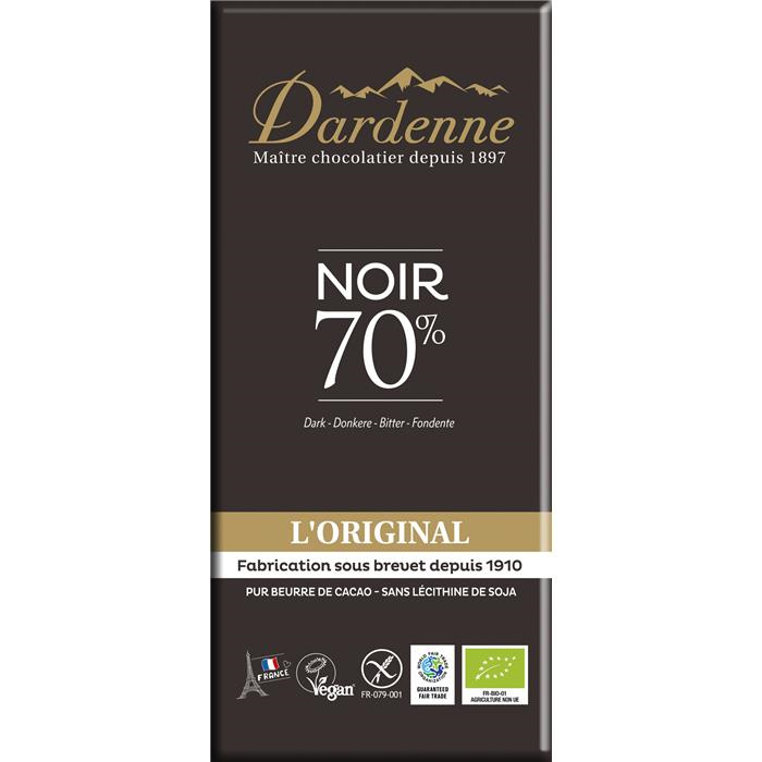 Reep pure chocolade 70% bio* 80 g Reep pure chocolade 70% bio* 80 g