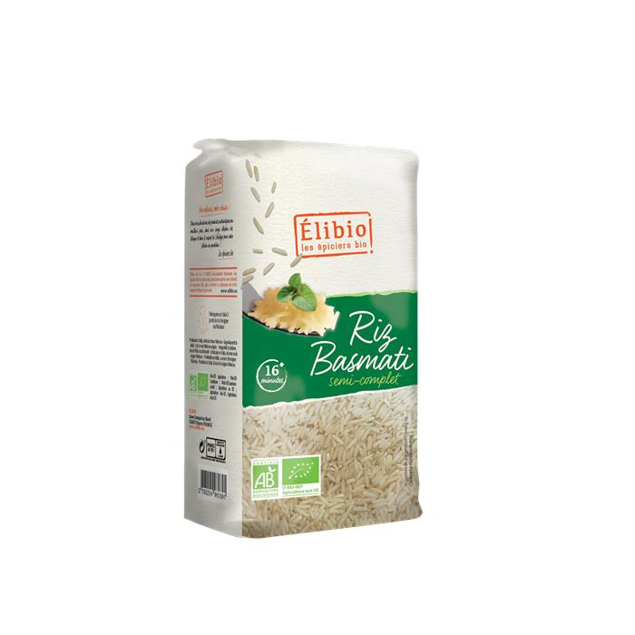 Riz basmati semi-complet Pakistan Bio* 1 kg